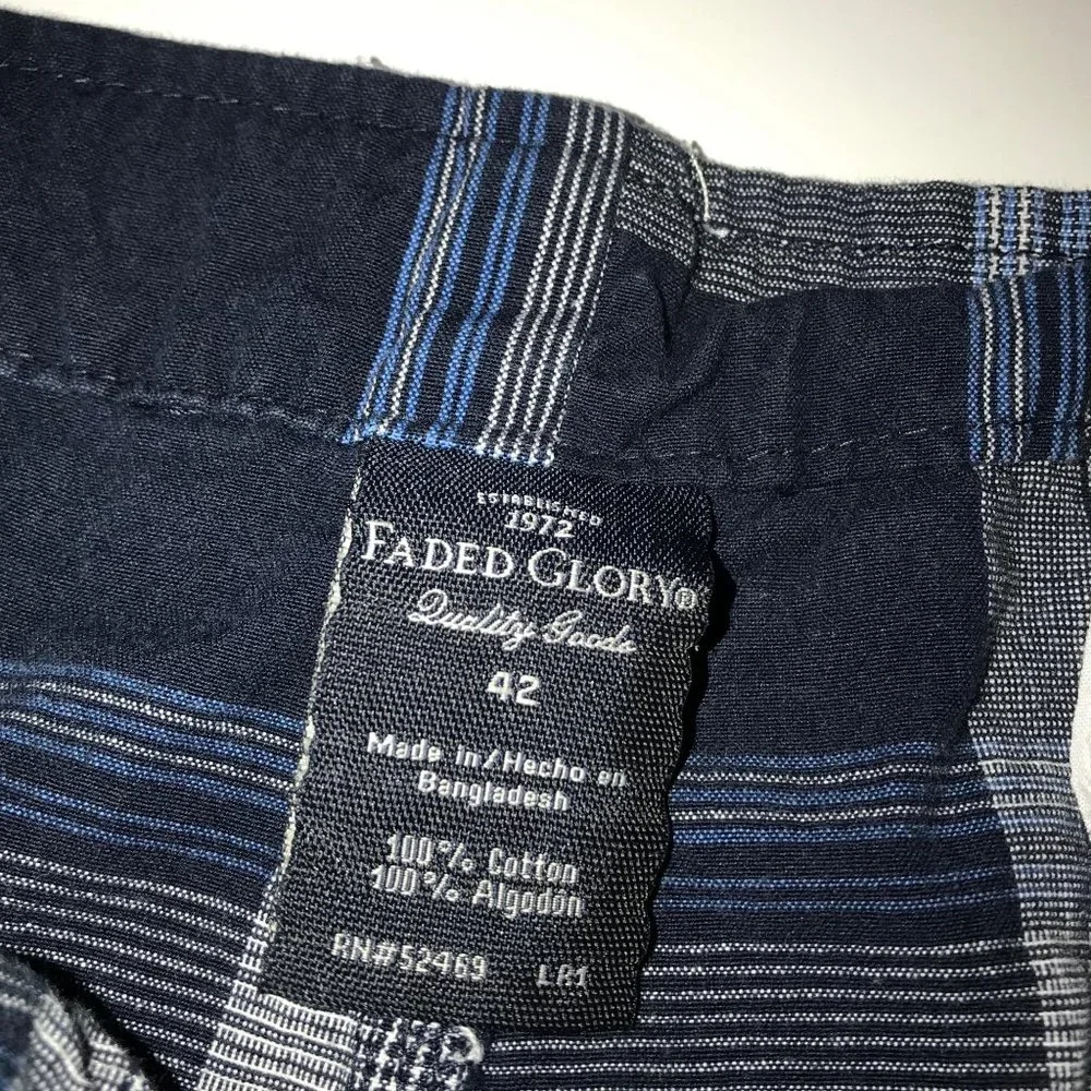 Men’s Faded Glory Size 42‎ Blue Shorts